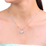 Load image into Gallery viewer, Amora Heart Pendant (Rhodium Plated)