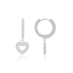Load image into Gallery viewer, Lover Drop Earrings (Rhodium Plated)