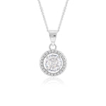 Load image into Gallery viewer, Luna Pendant (Rhodium Plated)
