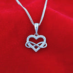 Load image into Gallery viewer, Infinite Love Pendant (Rhodium Plated)