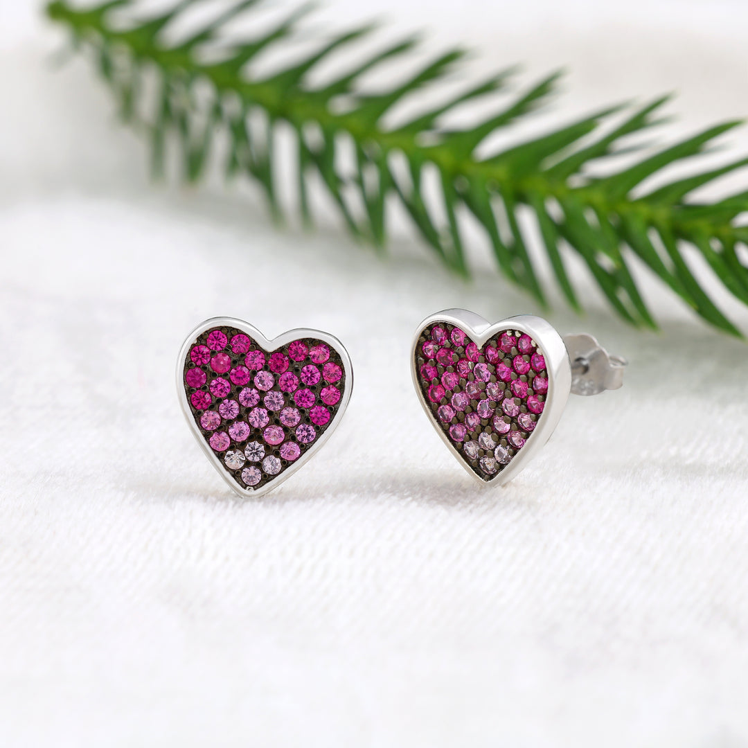 Valentina Studs (Rhodium Plated)