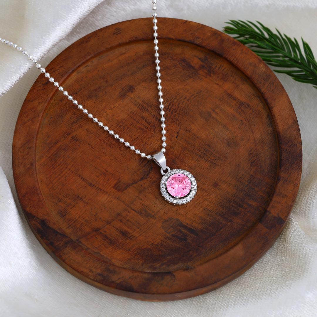 Rosabelle Pendant (Rhodium Plated)