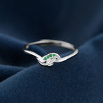 Load image into Gallery viewer, Ring with Green  Zircon