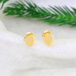 Load image into Gallery viewer, Heart Studs (Gold Plated)