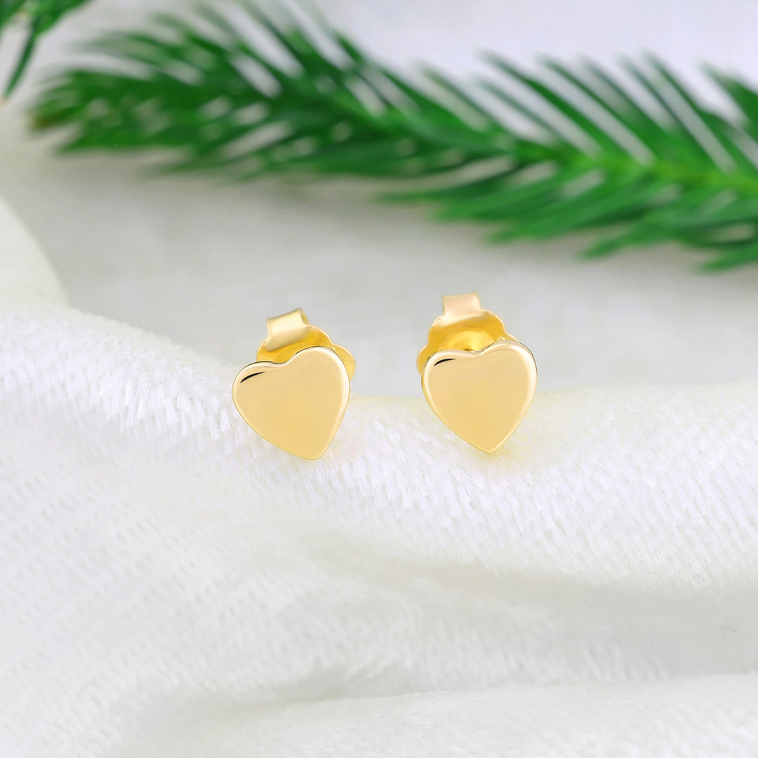 Heart Studs (Gold Plated)