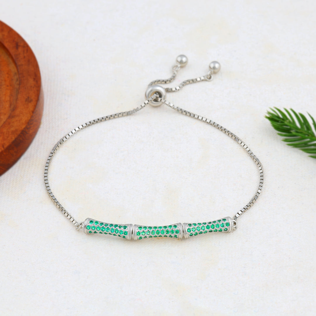 Evergreen Bracelet (Rhodium Plated)