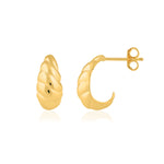 Load image into Gallery viewer, Croissant Studs (Gold Plated)