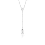 Load image into Gallery viewer, Teardrop Necklace (Rhodium Plated)