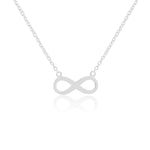 Load image into Gallery viewer, Infinity Necklace(Rhodium Plated)