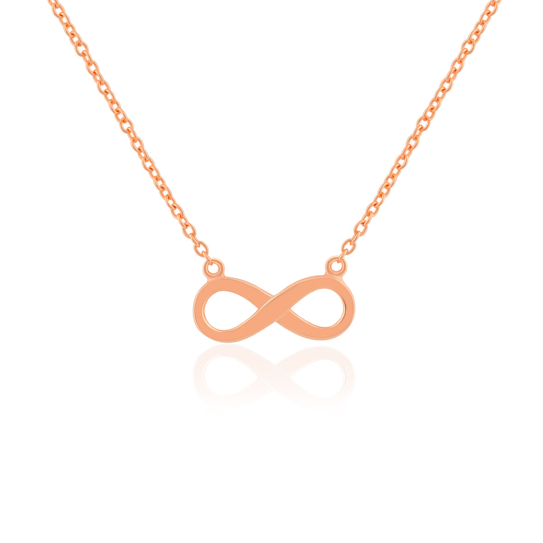 Infinity Necklace (Rose Gold Plated)