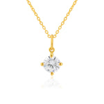 Load image into Gallery viewer, Solitaire Necklace (Gold Plated)