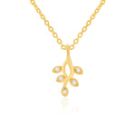 Load image into Gallery viewer, Leaflet Charm Necklace (Gold Plated)