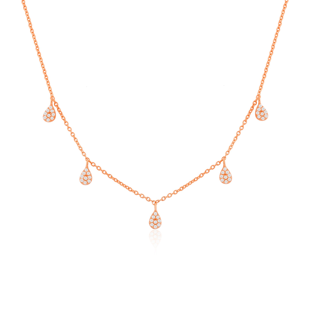 Ariel Necklace in 925 Silver (Rose Gold Plated)