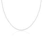 Load image into Gallery viewer, Oval Beaded Chain (Rhodium Plated)