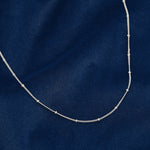 Load image into Gallery viewer, Knotted Chain  (Rhodium Plated)