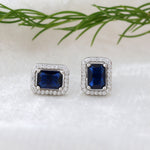 Load image into Gallery viewer, Aura Octa Studs (Rhodium Plated)