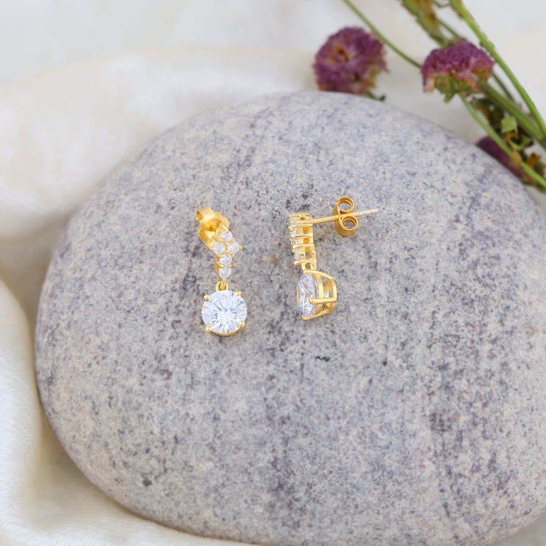 Selene Drop Earrings (Gold Plated)