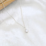 Load image into Gallery viewer, Solitaire Necklace (Rhodium Plated)