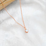 Load image into Gallery viewer, Solitaire Necklace (Rose Gold Plated)