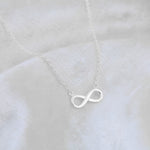 Load image into Gallery viewer, Infinity Necklace(Rhodium Plated)