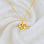 Load image into Gallery viewer, Double Heart Pendant (Gold Plated)
