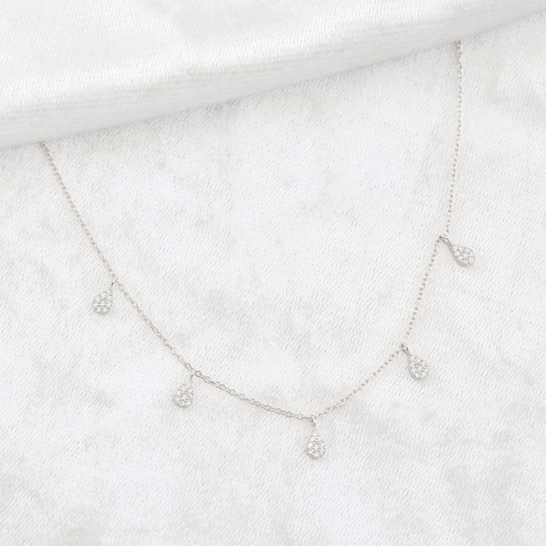 Ariel Necklace (Rhodium Plated)