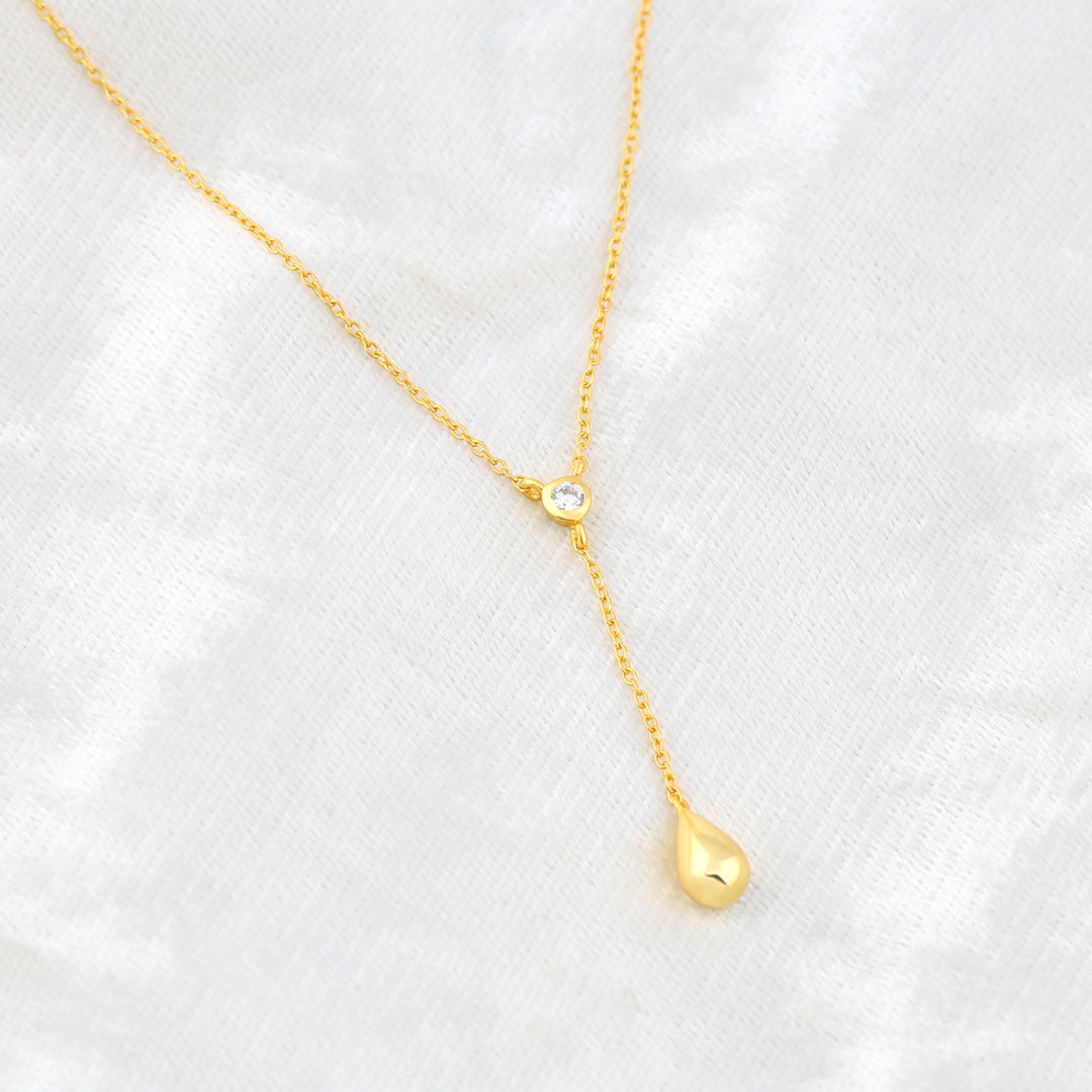 Teardrop Necklace (Gold Plated)