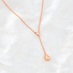 Load image into Gallery viewer, Teardrop Necklace (Rose Gold Plated)