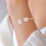 Load image into Gallery viewer, Octa Cuff Bracelet (Rose Gold-Plated)