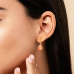 Load image into Gallery viewer, Seashell Earrings (Rose Gold-Plated)