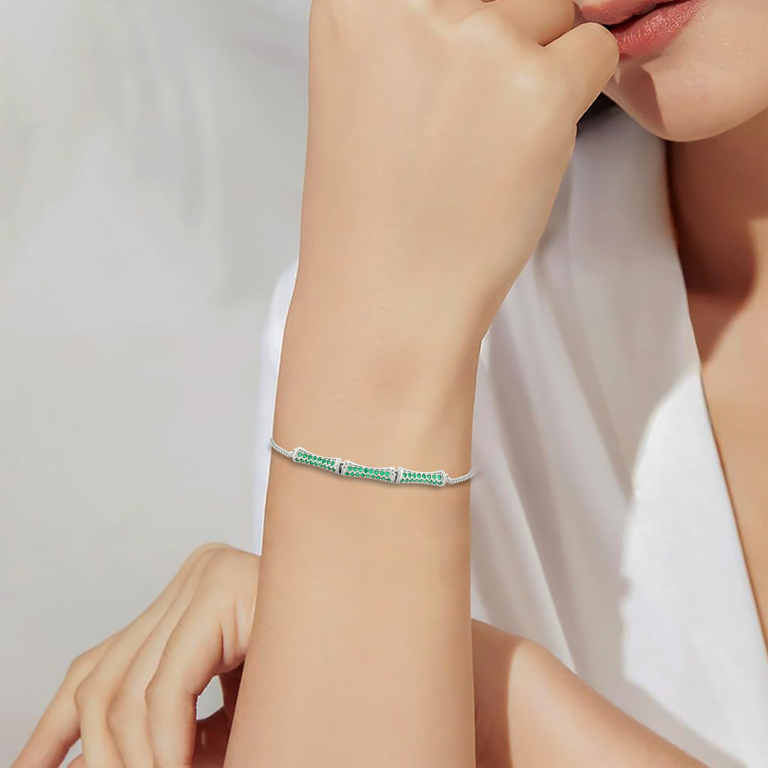 Evergreen Bracelet (Rhodium Plated)