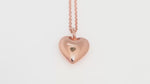 Load and play video in Gallery viewer, Bold Heart Pendant (Rose Gold Plated)
