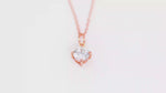 Load and play video in Gallery viewer, Solitaire Necklace (Rose Gold Plated)