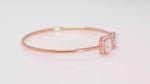 Load and play video in Gallery viewer, Octa Cuff Bracelet (Rose Gold-Plated)