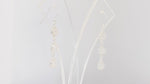 Load and play video in Gallery viewer, Natural Moonstone Rainbow Cabochon Earrings
