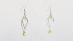 Load and play video in Gallery viewer, Natural Peridot Faceted Earrings