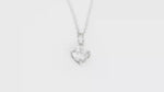 Load and play video in Gallery viewer, Solitaire Necklace (Rhodium Plated)