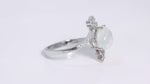Load and play video in Gallery viewer, Moonlit Moonstone Rainbow Cab Ring