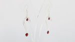 Load and play video in Gallery viewer, Natural Garnet Round Faceted Earrings