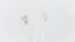 Load and play video in Gallery viewer, Frost Studs With Zircon (Rhodium Plated)