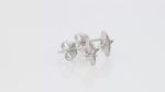 Load and play video in Gallery viewer, Snowflake Studs (Rhodium Plated)