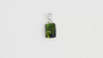 Load and play video in Gallery viewer, Natural Tourmaline Green Cab Pendant