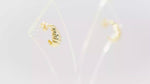 Load and play video in Gallery viewer, Croissant Studs (Gold Plated)