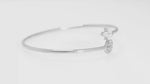 Load and play video in Gallery viewer, Flora Cuff Bracelet (Rhodium Plated)