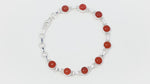 Load and play video in Gallery viewer, Natural Carnelian Cabochon Bracelet