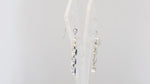 Load and play video in Gallery viewer, Natural Rainbow Moonstone Cab & Tanzanite Cut Earrings