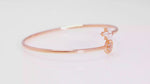 Load and play video in Gallery viewer, Flora Cuff  Bracelet (Rose Gold-Plated)