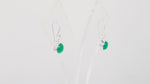 Load and play video in Gallery viewer, Onyx Green Cabochon Earrings