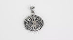 Load and play video in Gallery viewer, Tree of Life Pendant Bold (Rhodium Plated)