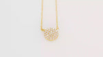 Load and play video in Gallery viewer, Circle Zircon Necklace (Gold Plated)